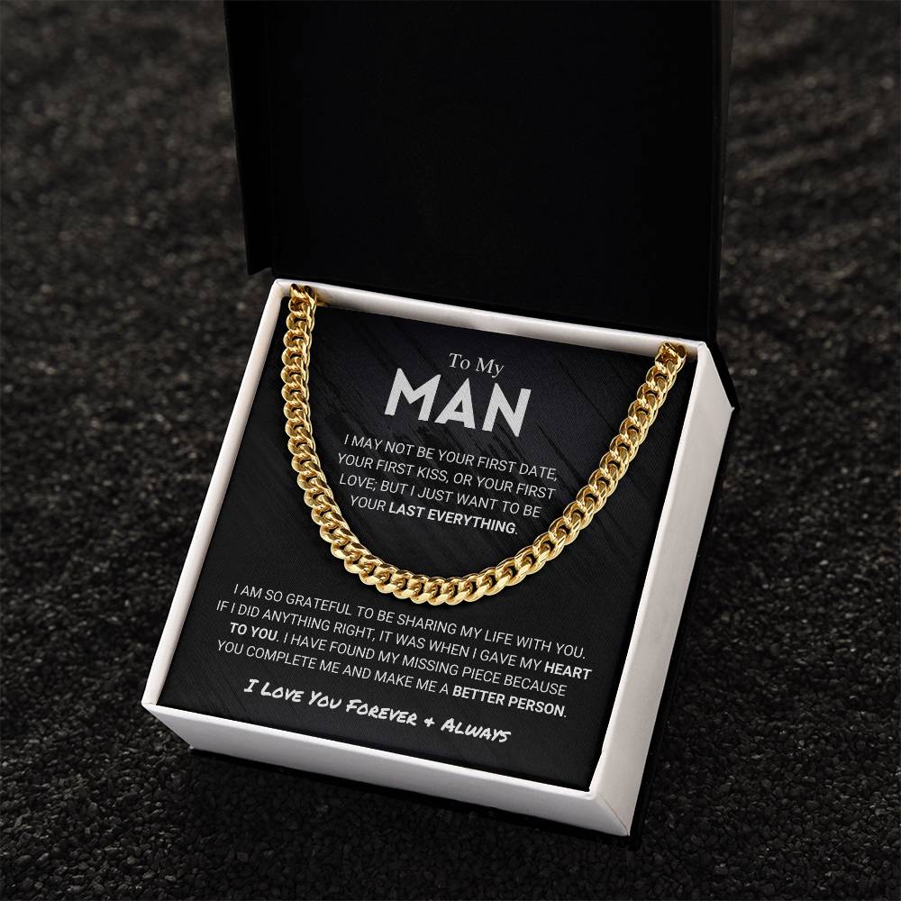 My Man - Better Person - Cuban Link Chain