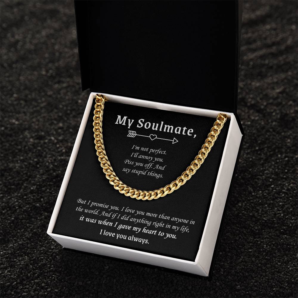 Valentine's Gift For Boyfriend - I Love You More Than Anyone In The World Cuban Link Chain