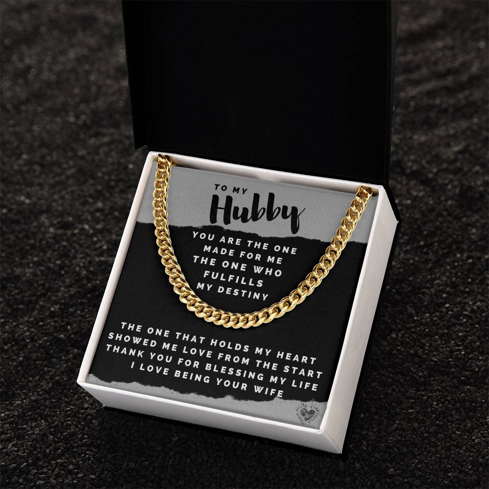 Hubby Chain Necklace For Men Cuban Link Chain