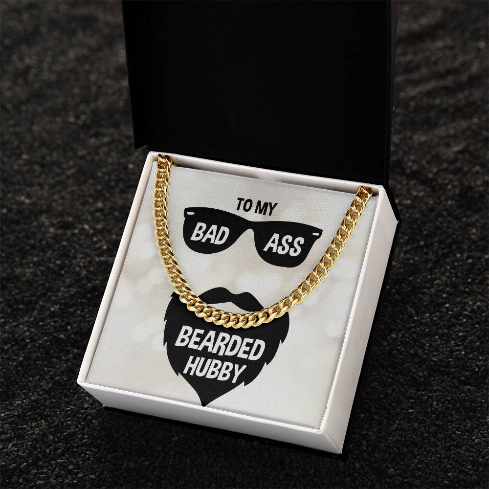 Cuban Link Chain Necklace - Gifts For Him Gifts For Bearded Hubby Birthday Anniversary