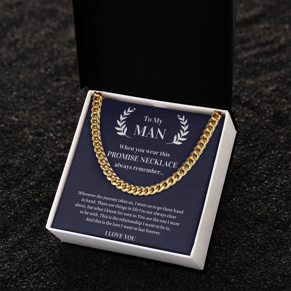 Valentine's Gift For Him Soulmate - This Is The Love I Want To Last Forever Cuban Link Chain