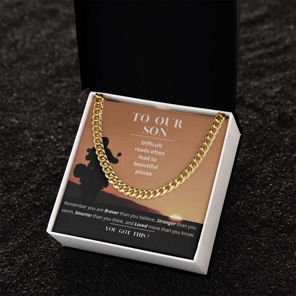 Son Gift Parents Cuban Link Chain Gift To Son Birthday Gift Father Son Gift Gift To Son From Mom Son Gift Ideas Specia