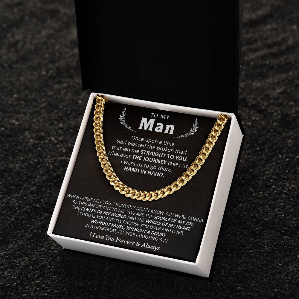 Gift For Your Man - Choose You - Cuban Cuban Link Chain