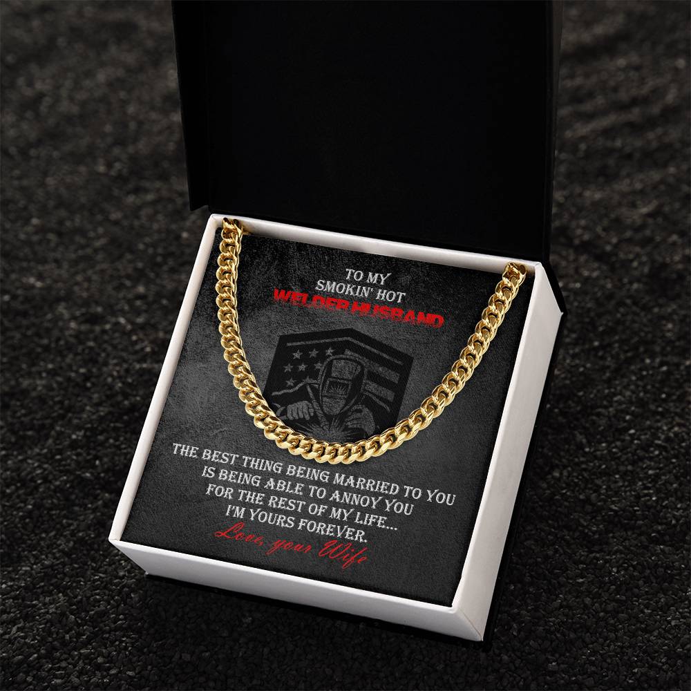 Welder Heavy Durable Cuban Chain Mens Necklace Cuban Link Chain