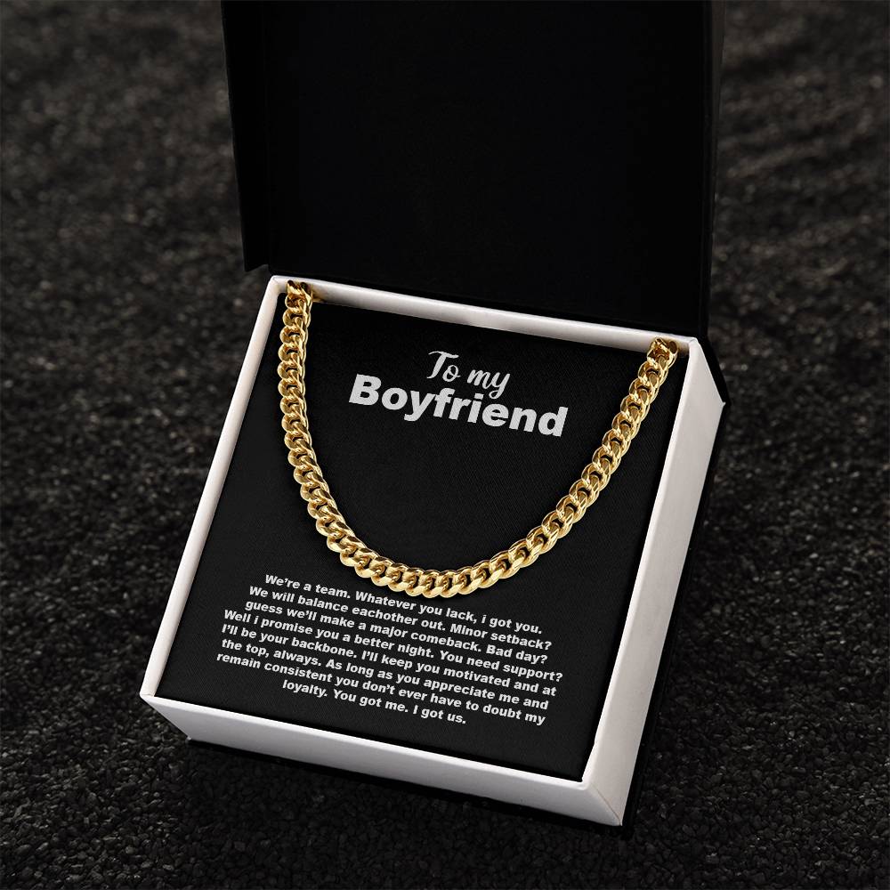 Selling Out! To My Boyfriend Cuban Link Chain