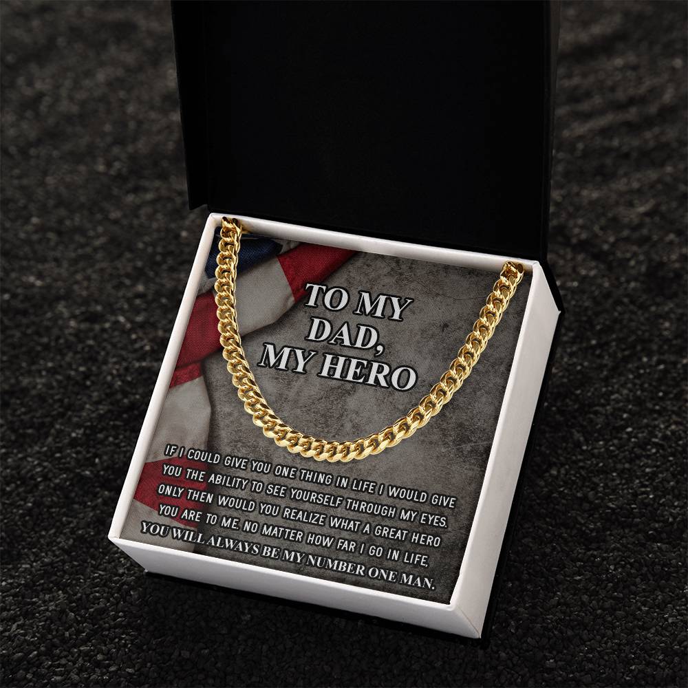 Gifts For Dad From Daughter Fathers Day Gift From Son Silver Cuban Link Chain Dad Birthday Gift Father Of The Bride Fa