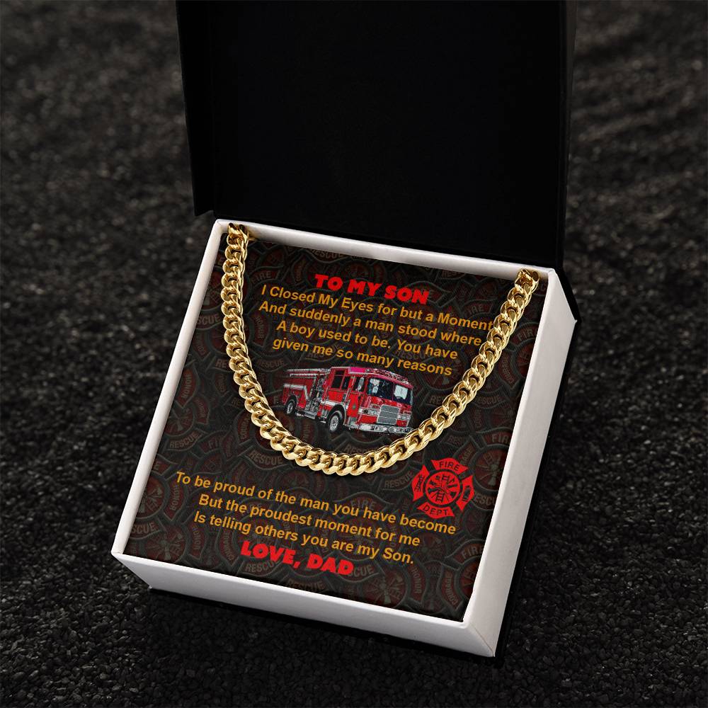 To My Son - Cuban Link Chain