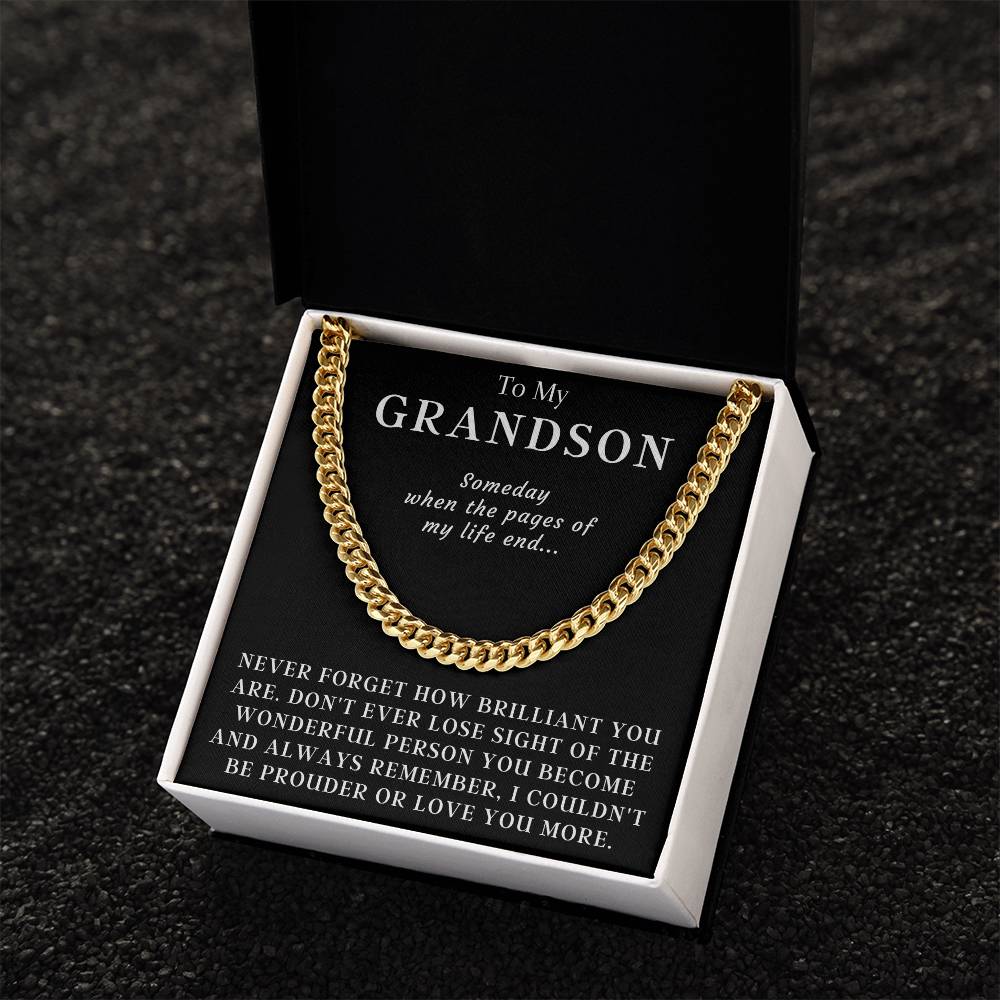 Happy Birthday Or Just To Say I Love You - Cuban Link Chain Necklace