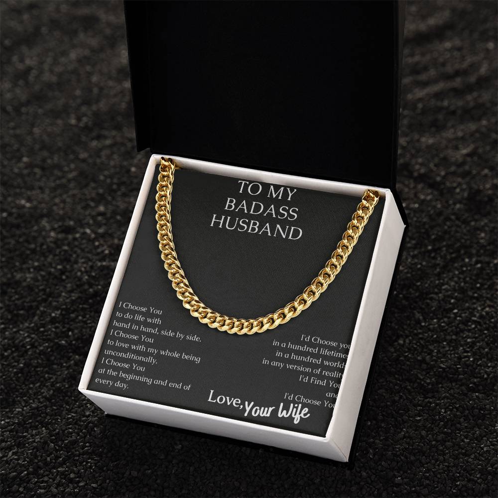 Share Your Love With This Sturdy Necklace. Cuban Link Chain