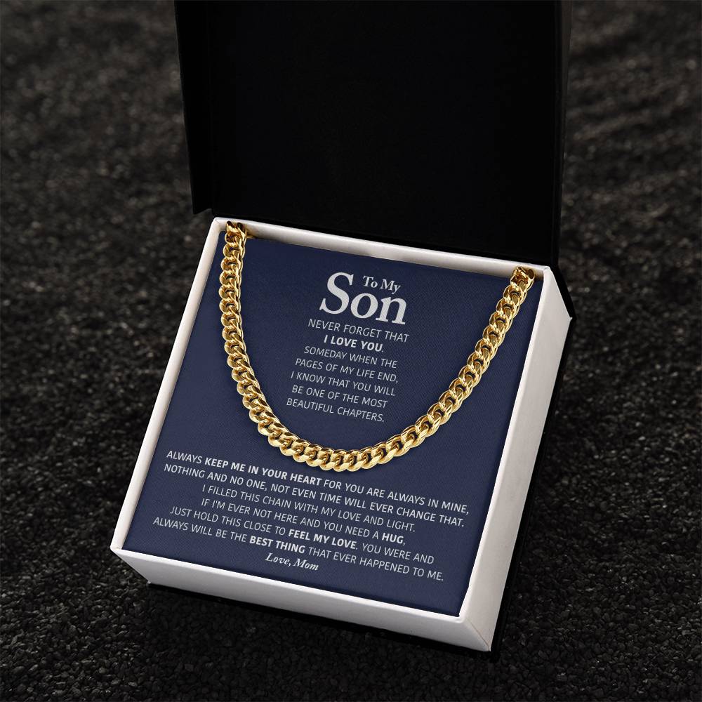 My Son - Keep Me In Your Heart - Cuban Link Chain
