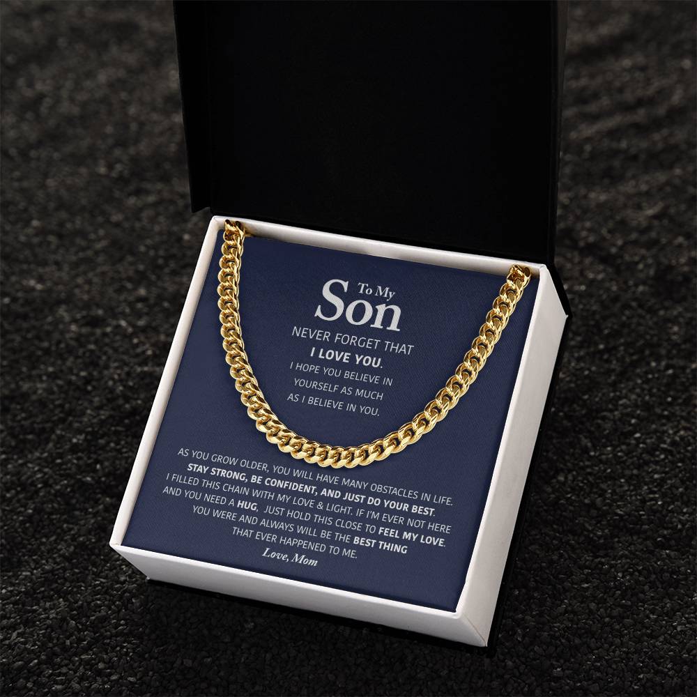 My Son - Be Confident - Cuban Link Chain
