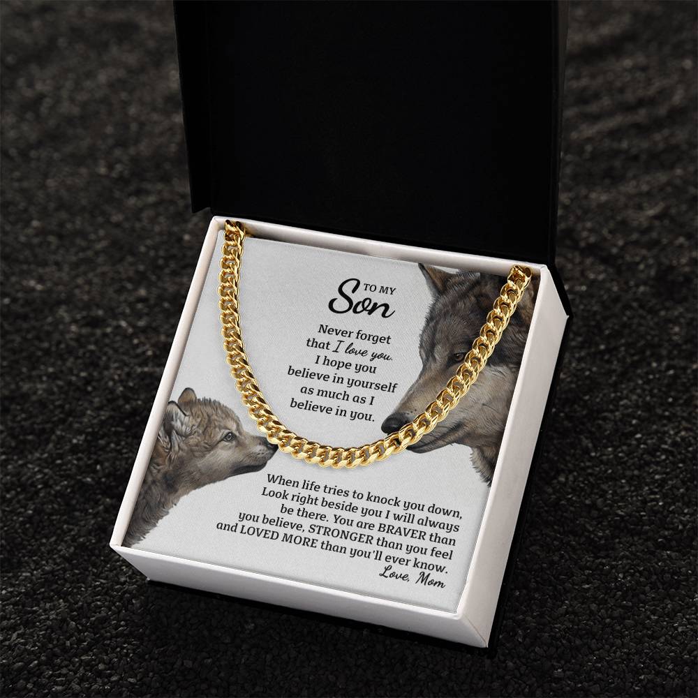 Perfect Gift For Special Son Cuban Link Chain