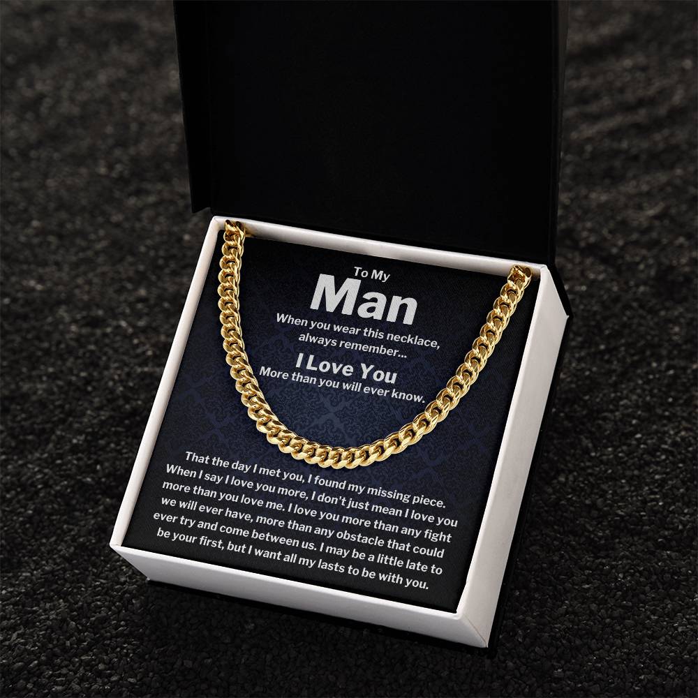 To My Man - Cuban Link Chain