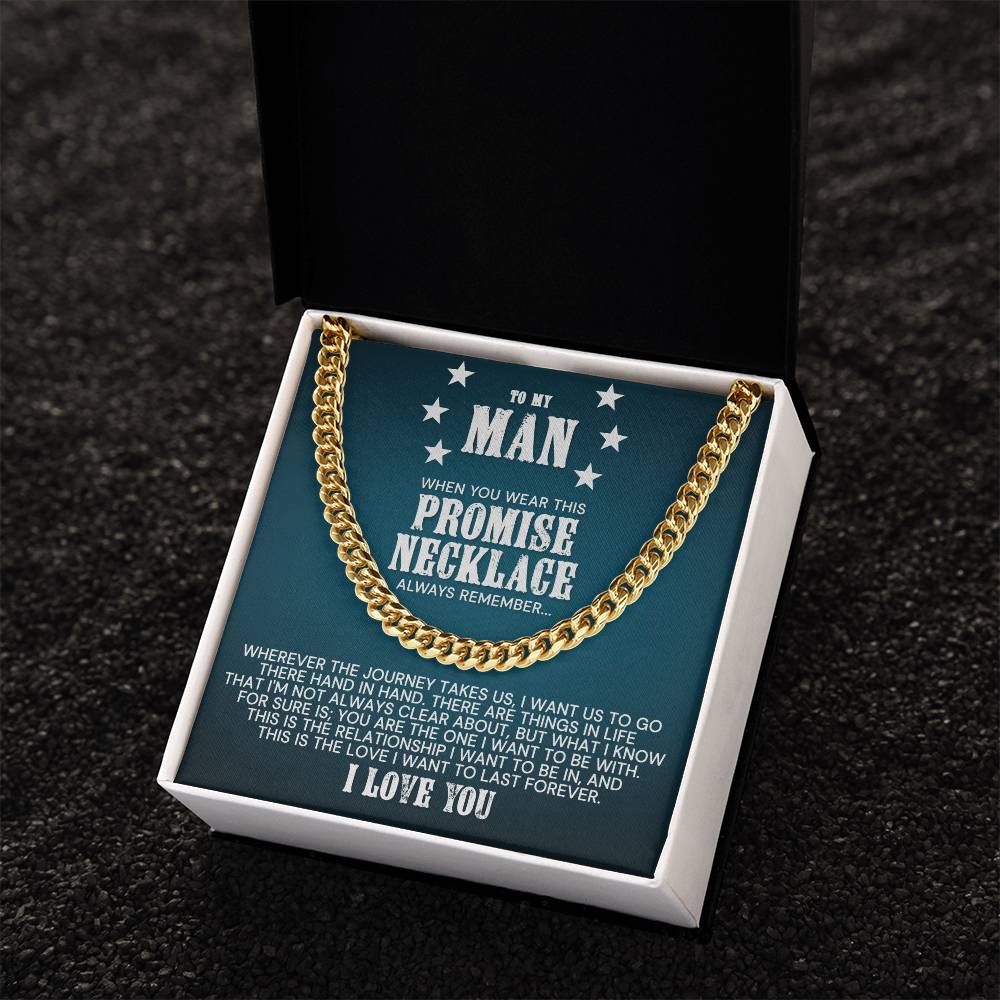 To My Man - Cuban Link Chain Necklace