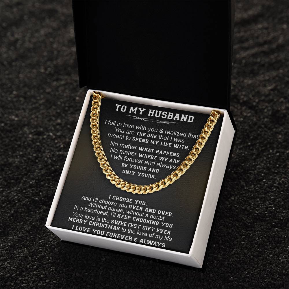 Gift For Husband - Without Pause - Cuban Link Cuban Link Chain