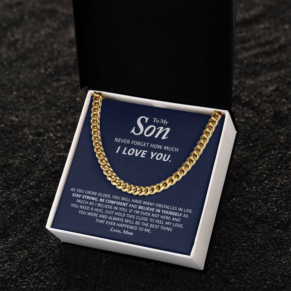 My Son- Be Confident - Cuban Link Chain