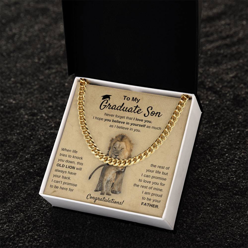 Graduation 2022 - I'm Proud Of You - Cuban Chain Cuban Link Chain