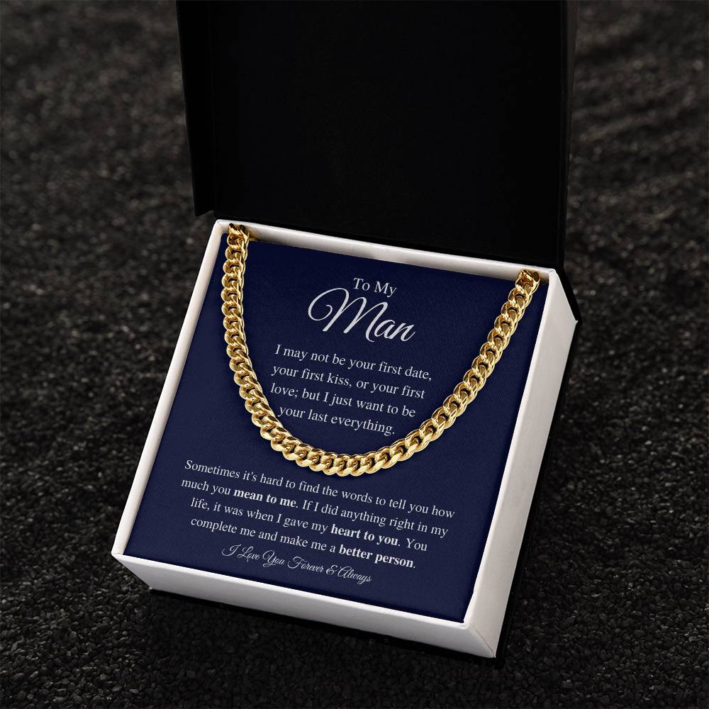 To My Man - Make Me Better - Chain Necklace Cuban Link Chain