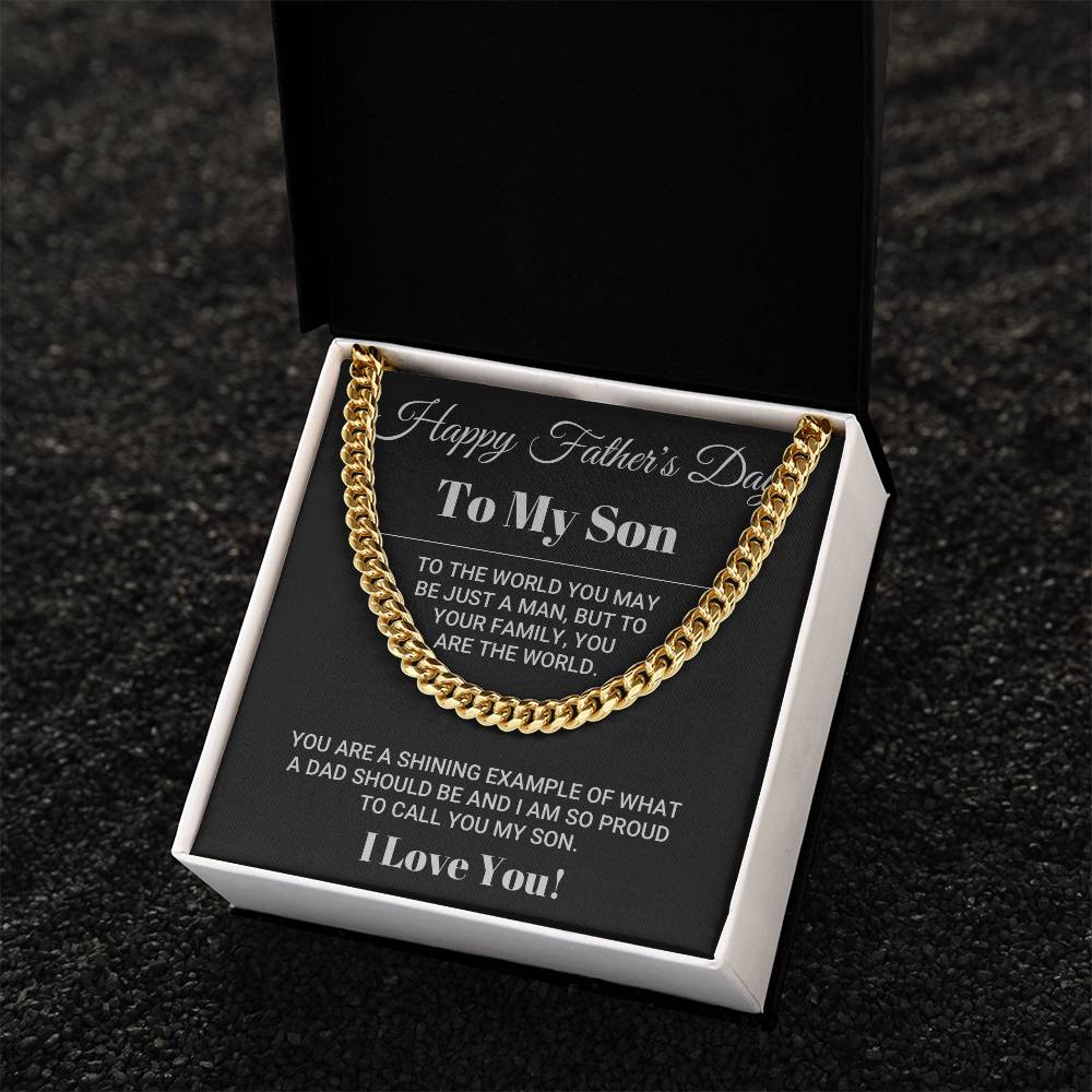 Father's Day Gift For Son Cuban Link Chain