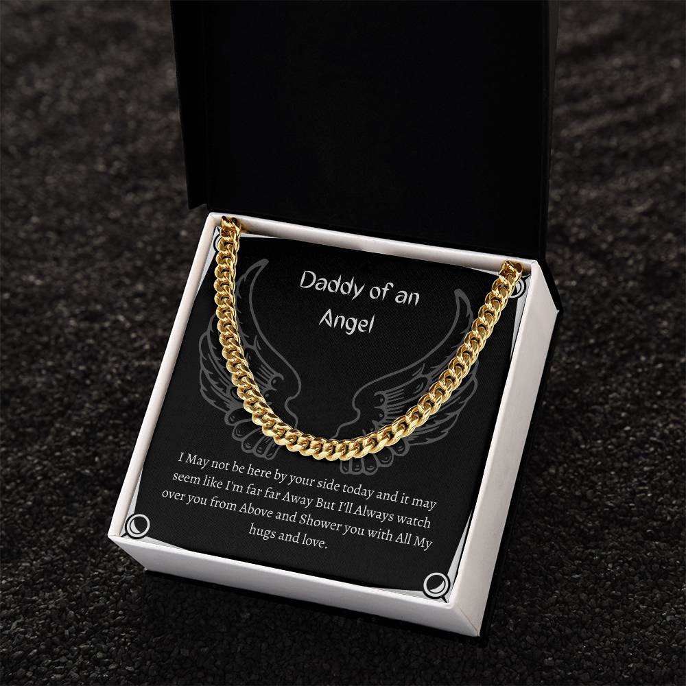 Daddy Of An Angel Cuban Link Chain