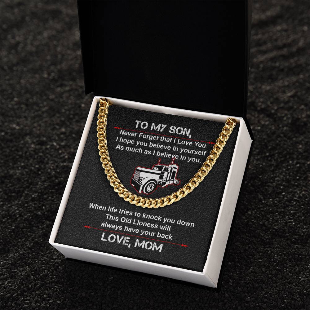 To My Son - Cuban Link Chain