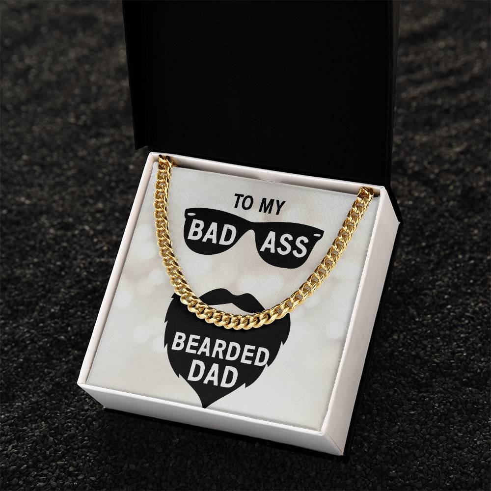 Bad Ass Dad Cuban Link Chain Necklace