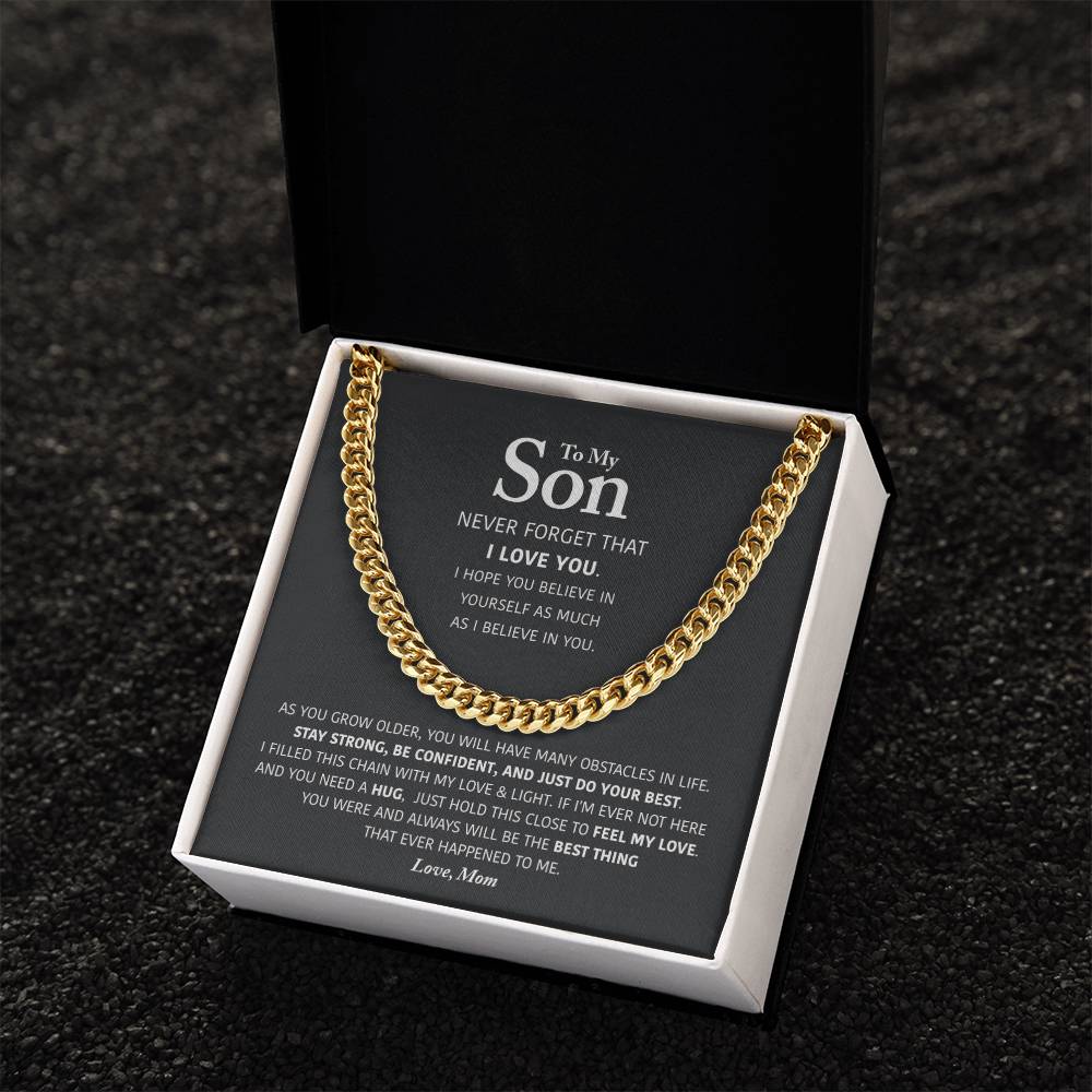 My Son - Be Confident - Cuban Link Chain