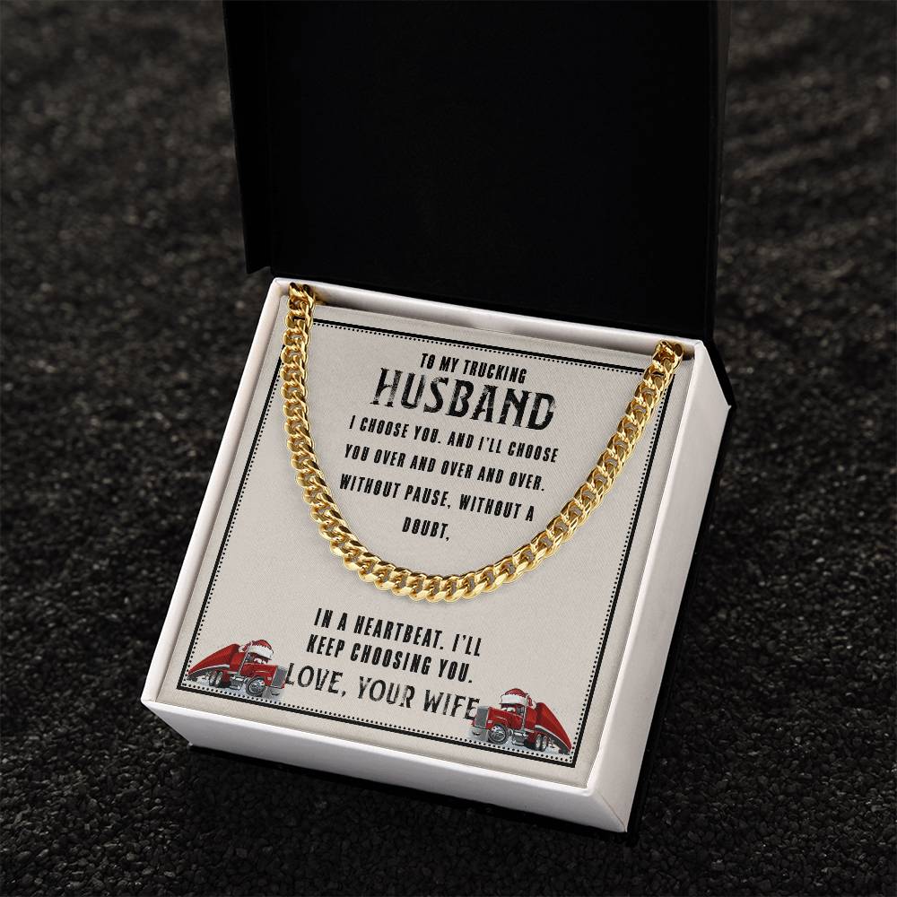 I Choose You Cuban Link Chain