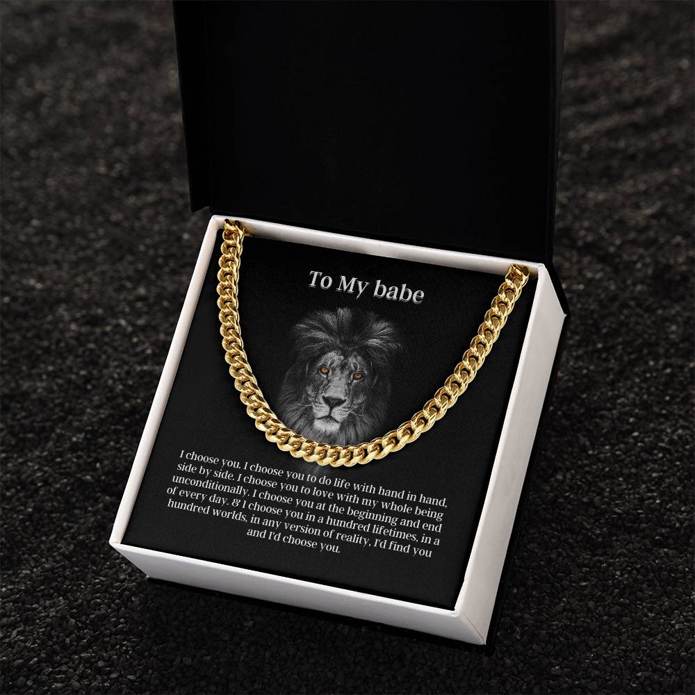 Fierce Love Cuban Link Chain Necklace