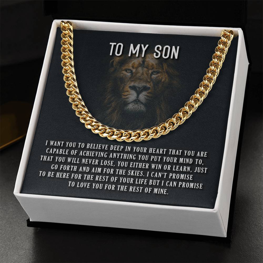 I Want You To Believe Cuban Link Chain