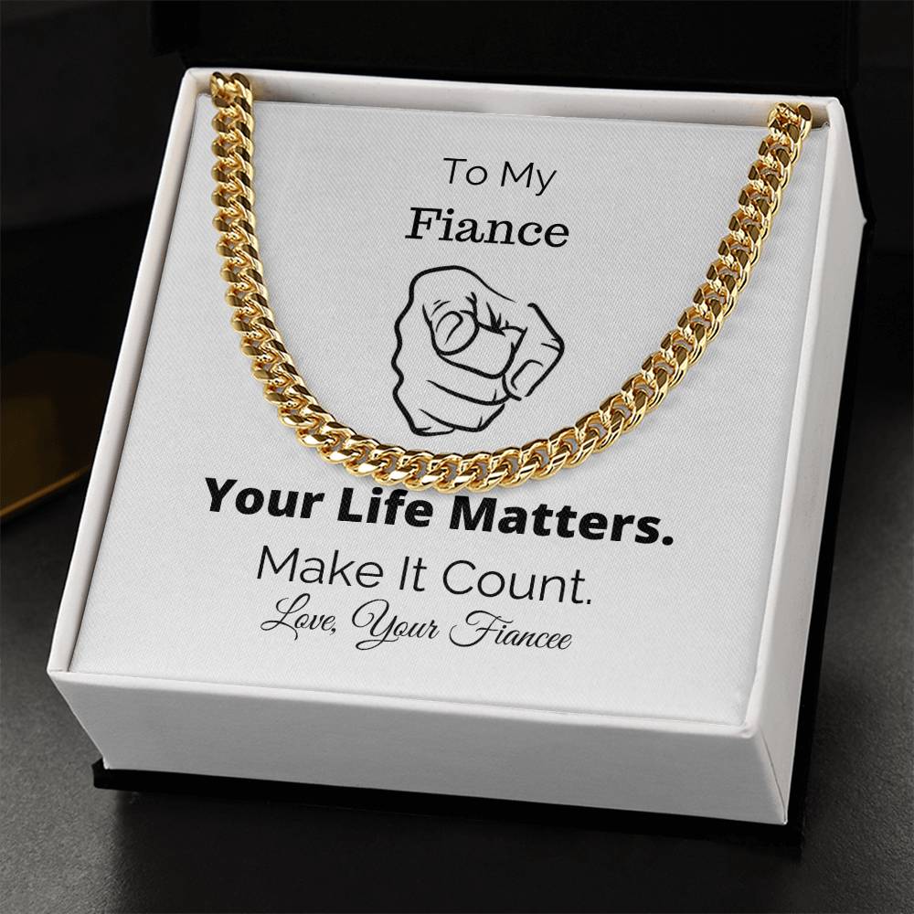 You Matter All Lives Matter Police Lives Matter Motivational Quotes Christian Gifts Sentimental Gift Christmas Gift Bl Cuban Link Chain
