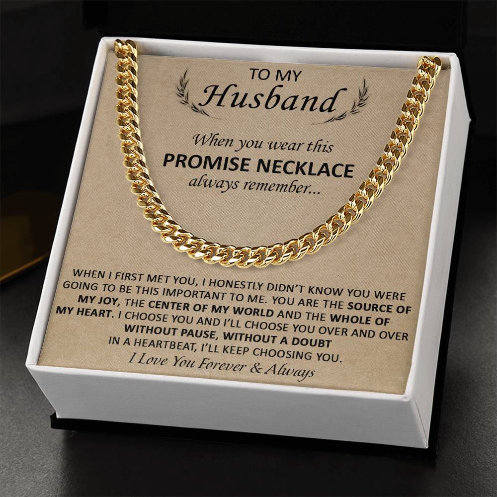 Gift For Husband - The Source Of My Heart - Cuban Cuban Link Chain