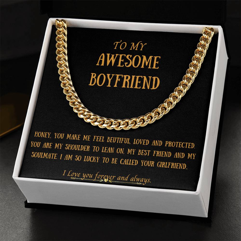 Awesome Boyfriend Cuban Link Chain