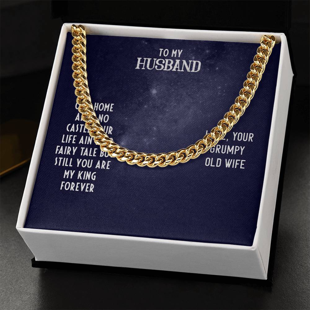 Cuban Link Chain For Husband. Chain Necklace Anniversary Gift For Husband Birthday Gift For Man Gift For Men Chain For