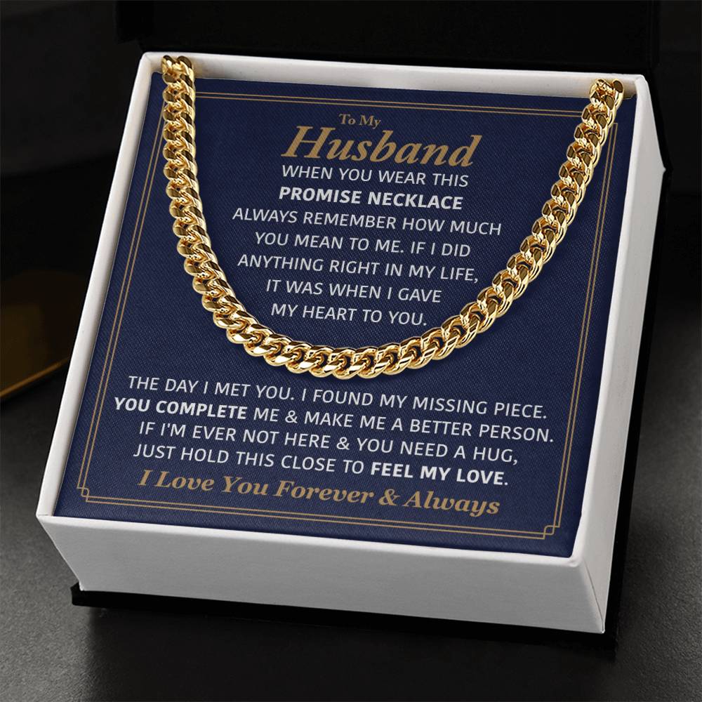 Perfect Gift For Husband Cuban Link Chain