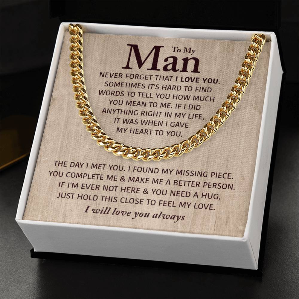 Perfect Gift For Man Cuban Link Chain