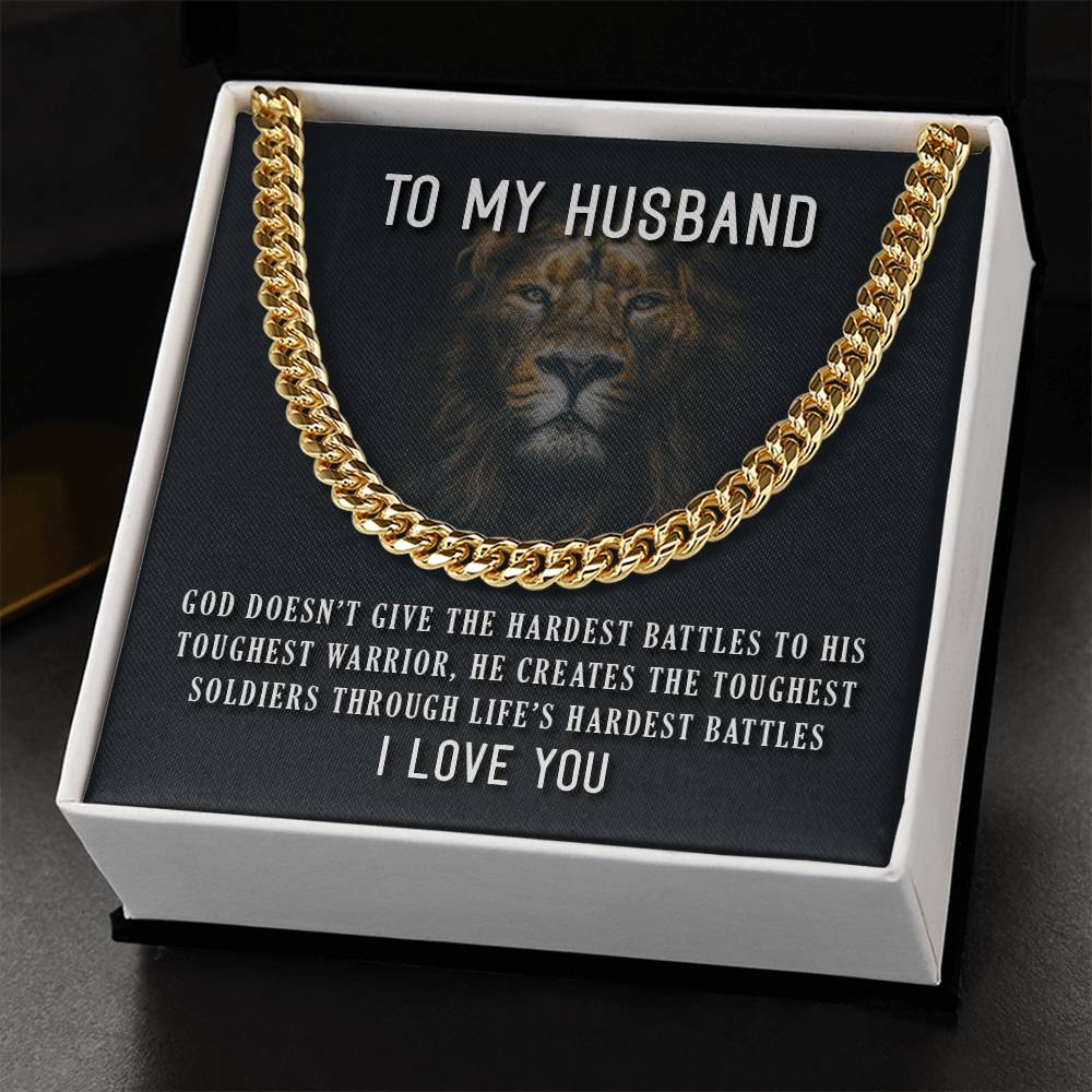 To My Husband ?? ?? Cuban Link Chain Necklace