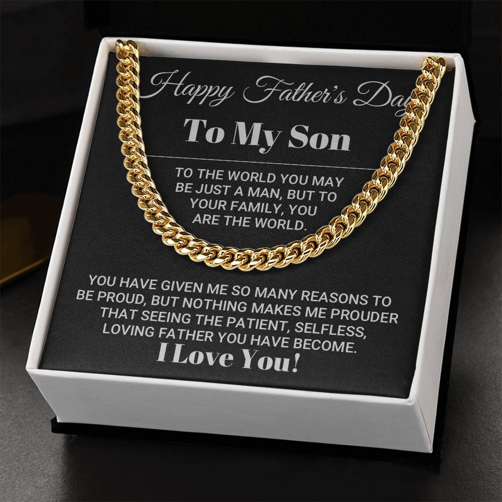 Father's Day Gift For Son Cuban Link Chain