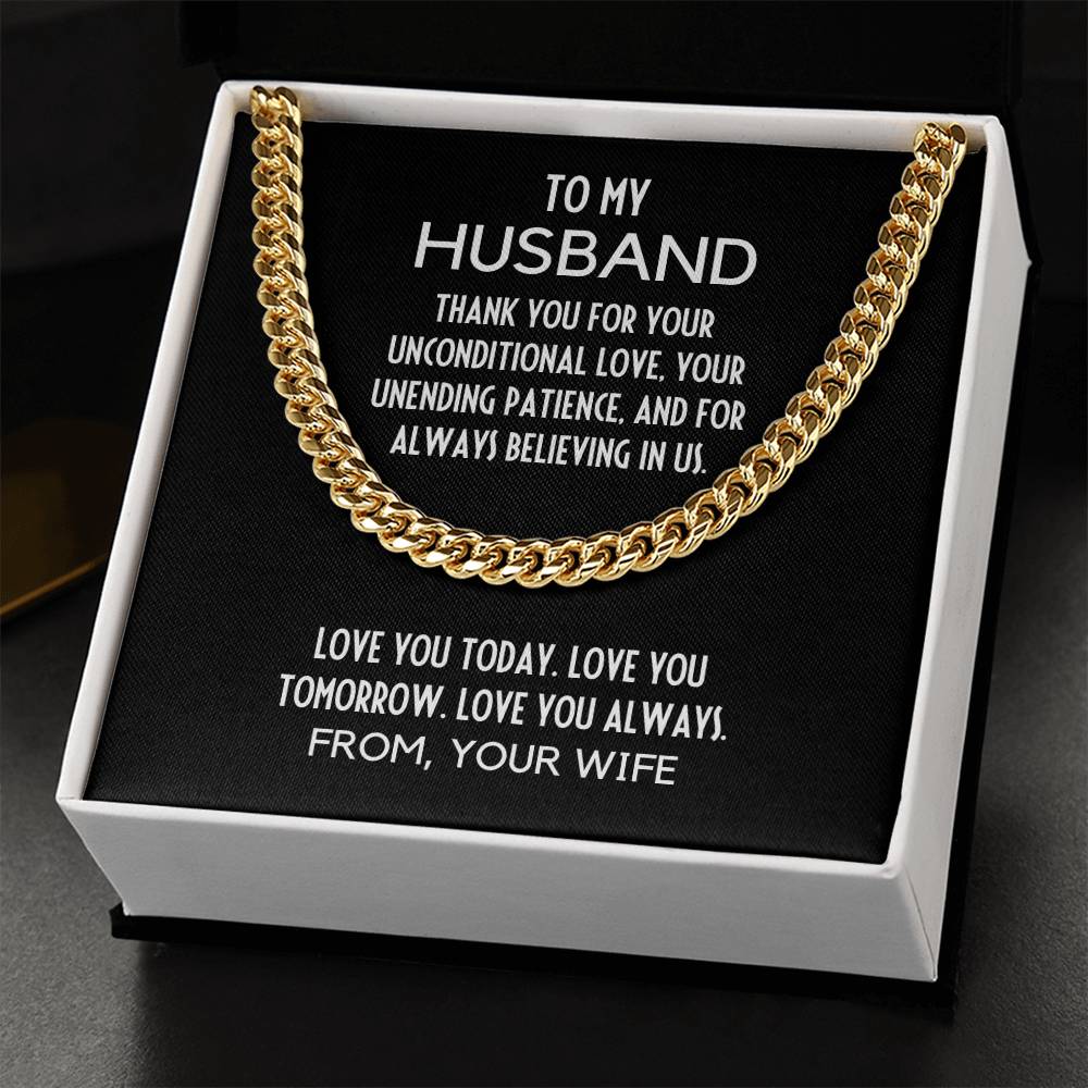 Thank You For Your Love Cuban Chain Cuban Link Chain