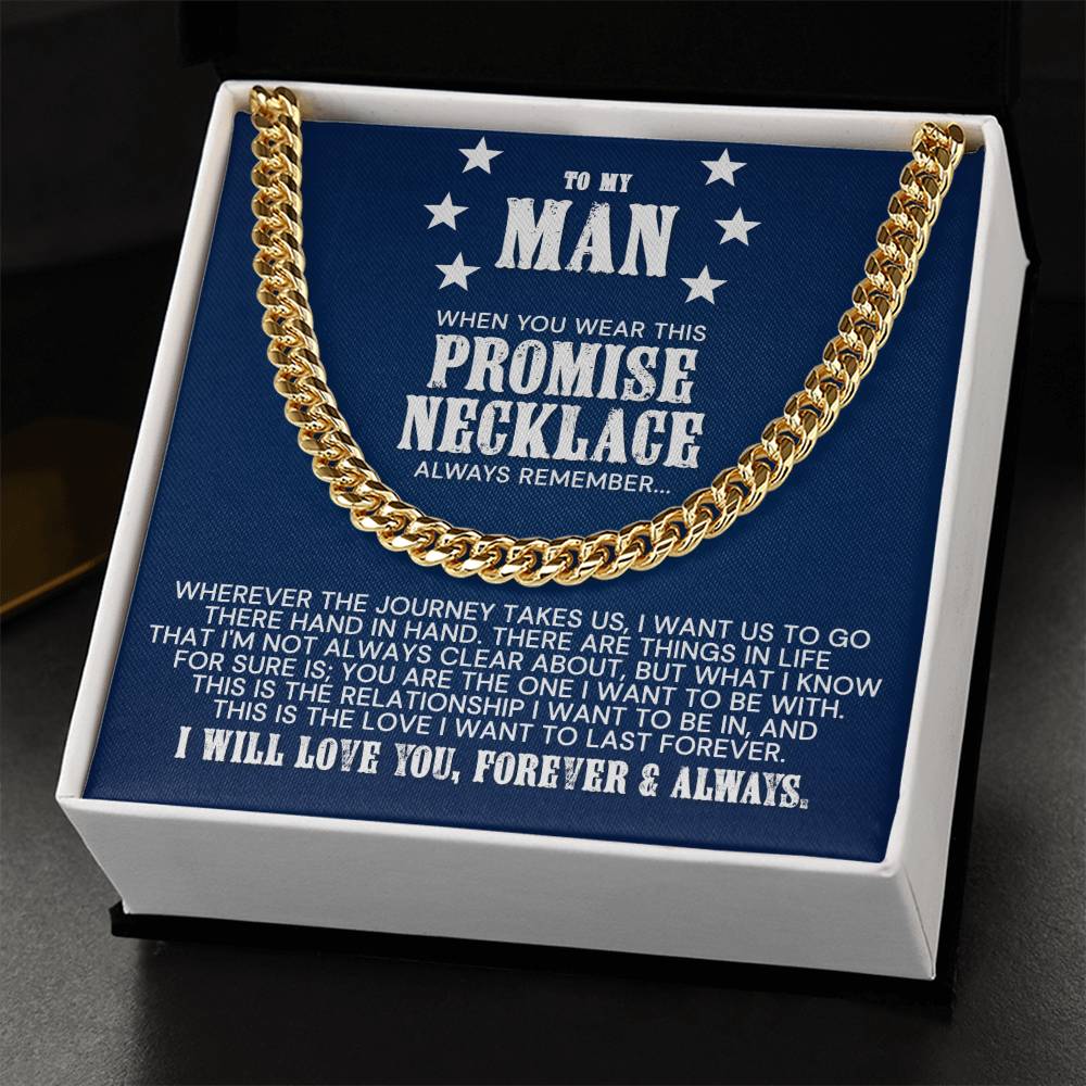 To My Man - Cuban Link Chain Necklace