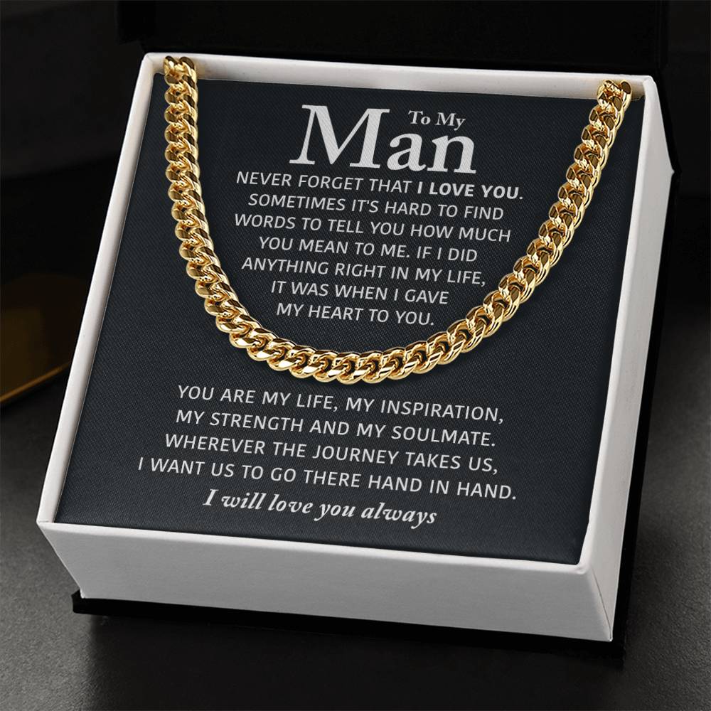 Perfect Gift For Man Cuban Link Chain