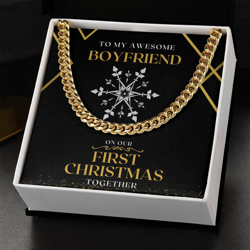 Chain Necklace To My Boyfriend On Our First Christmas Together Cuban Link Chain