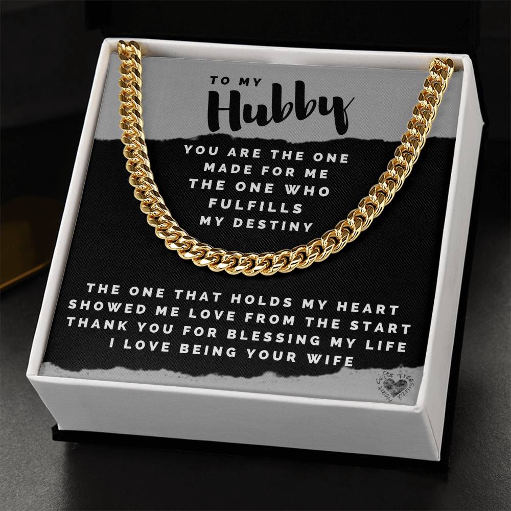 Hubby Chain Necklace For Men Cuban Link Chain