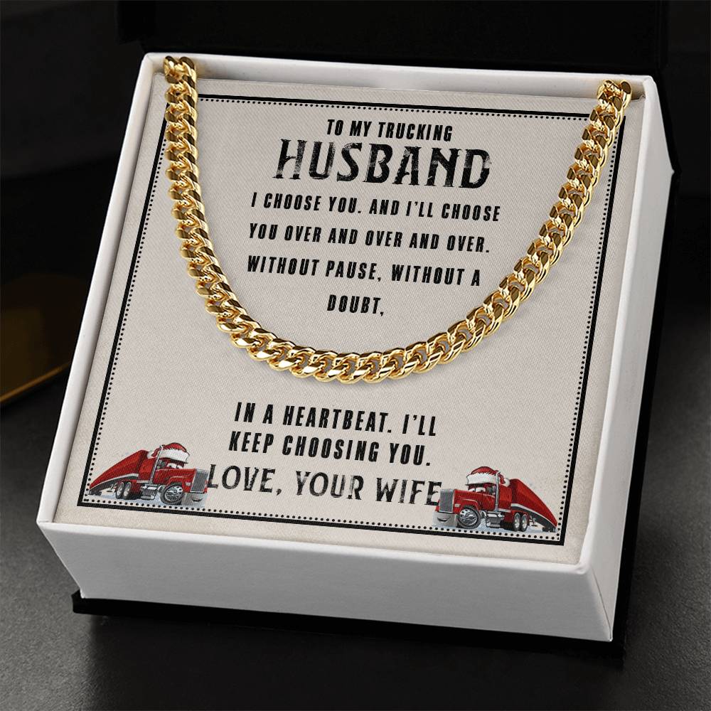 I Choose You Cuban Link Chain