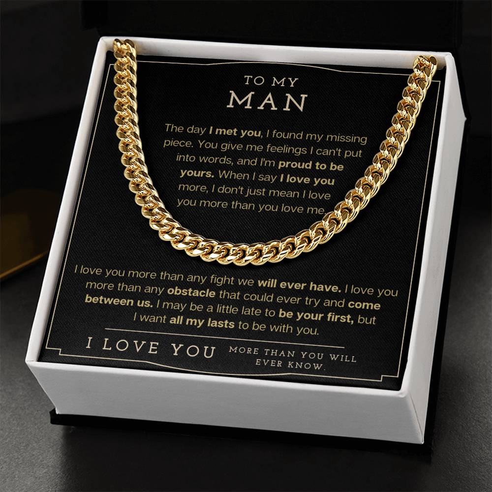 To My Man - Cuban Link Chain