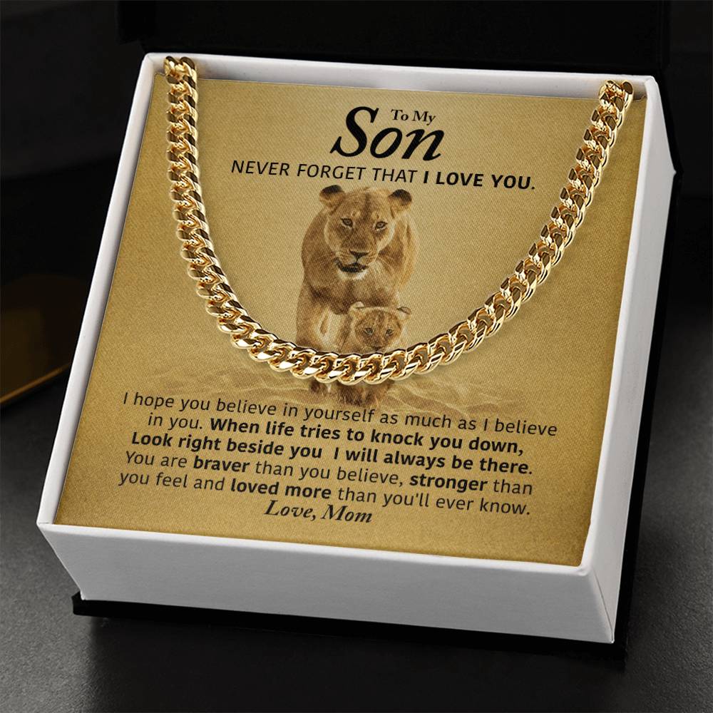 Perfect Gift For Son Cuban Link Chain