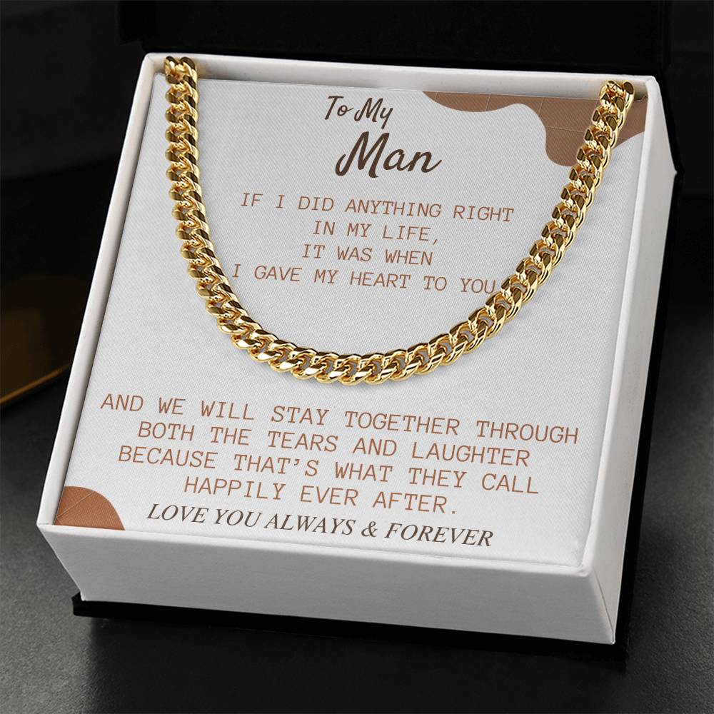 Perfect Gift For My Man Cuban Link Chain