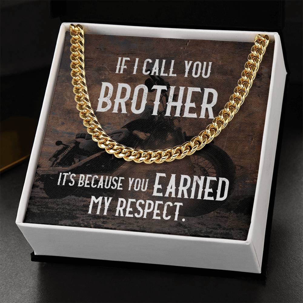 Cuban Chain Necklace For Men Gift For Fellow Biker Motorcycle Rider Gift Necklace Cuban Link Chain Necklace