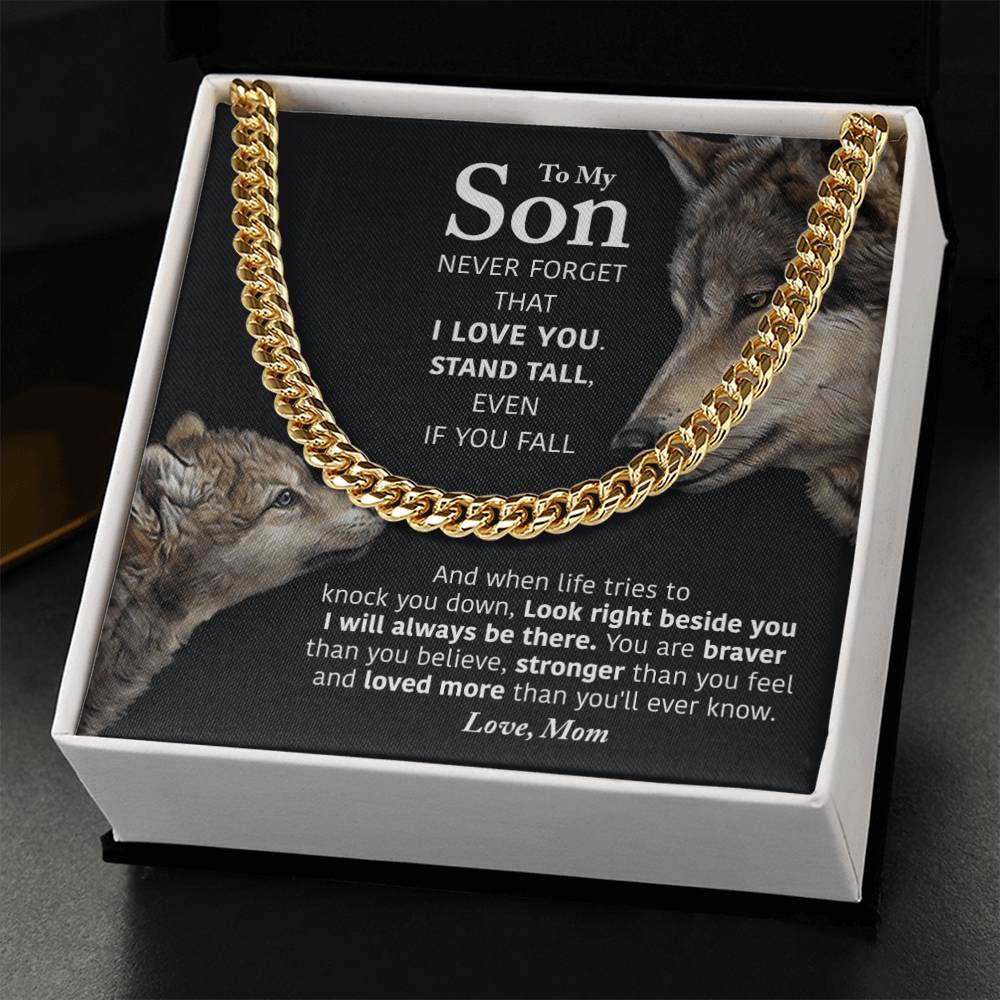 My Son - Stand Tall Cuban Link Chain