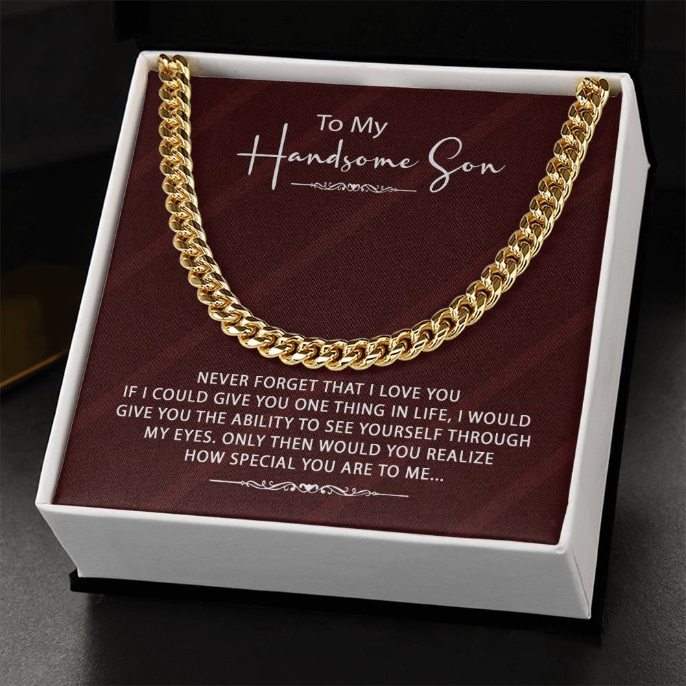 Stylish Gift For Son - Cuban Link Chain Necklace